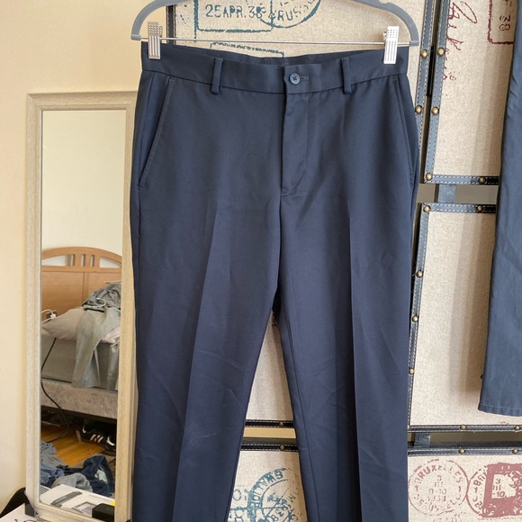 Van Heusen Traveler Slim Fit “Ash Navy” Dress Pant - Picture 2 of 6